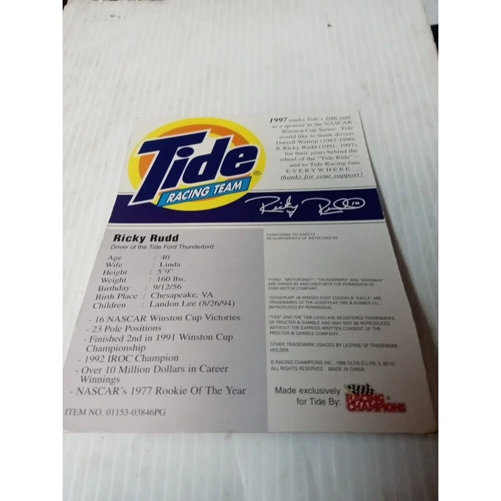 Racing Champions 1997 tide